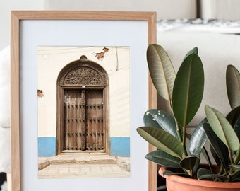 zanzibar door, door print, ornate door, doorway photo, door photography, swahili door, rustic decor, african decor, wall art, black art