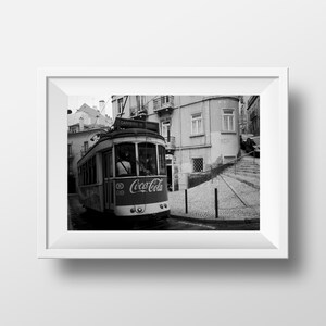 lisbon Portugal, Coca cola print, Coke advertisement, Lisbon Tram, Coke wall art, Coke photography, Portugal Art, Lisbon Photography, travel image 3