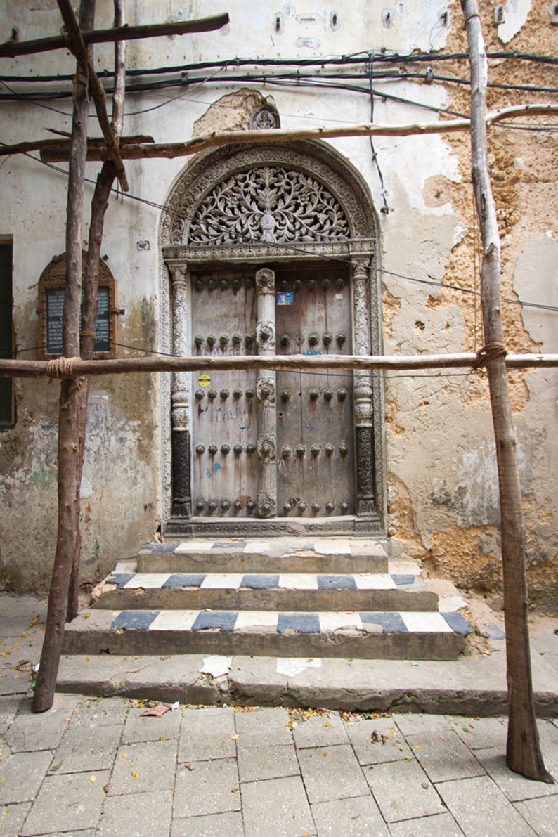 Zanzibar Photo, Zanzibar Door Print, Bedroom Wall Decor, Antique Door
