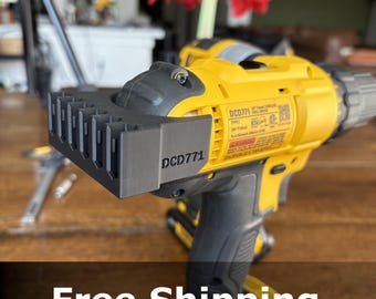 DeWalt Bit Holder – 3D Printed, Secure 6-Bit Organizer (DCD771)