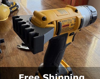 DeWalt Bit Holder, 3D Printed 6-Bit Organizer (DCF610)