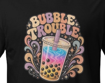 Boba Tea Bubble Trouble Short-Sleeve Unisex T-Shirt