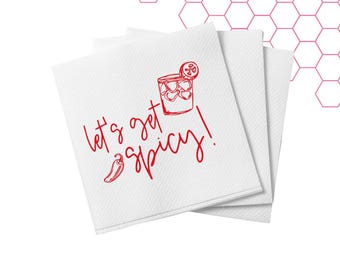 Let's Get Spicy Cocktail Napkins | 20 Count