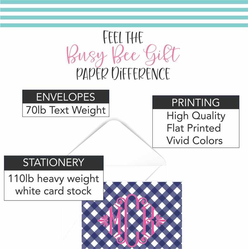Vintage Southern Gingham with Bow and Monogram Hanging Gift Tag