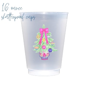Merry & Bright Christmas Shatterproof Cup | Set of 6