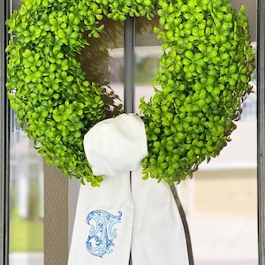 Wreath Sash Monogrammed/Personalized