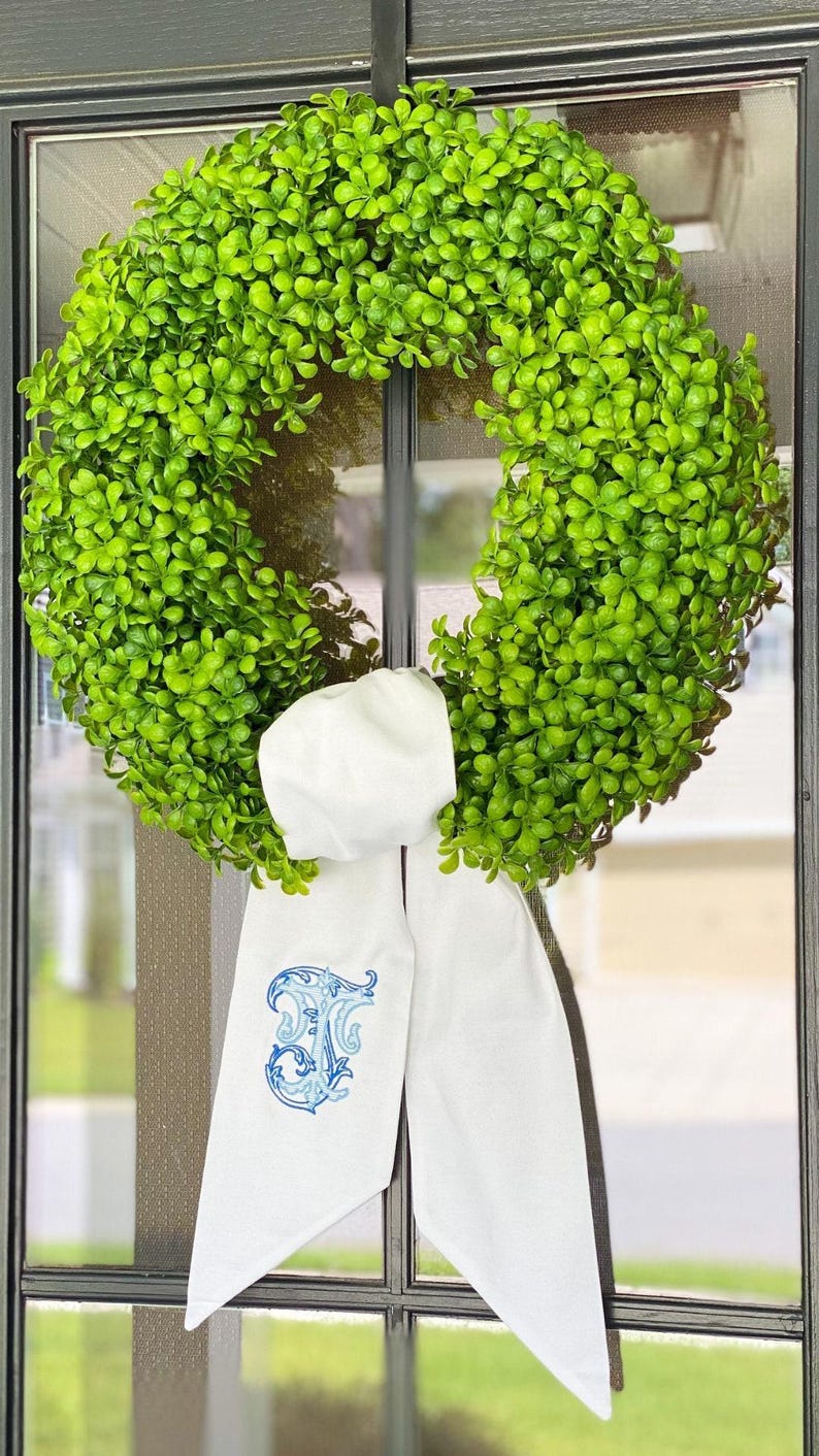 Wreath Sash Monogrammed/Personalized
