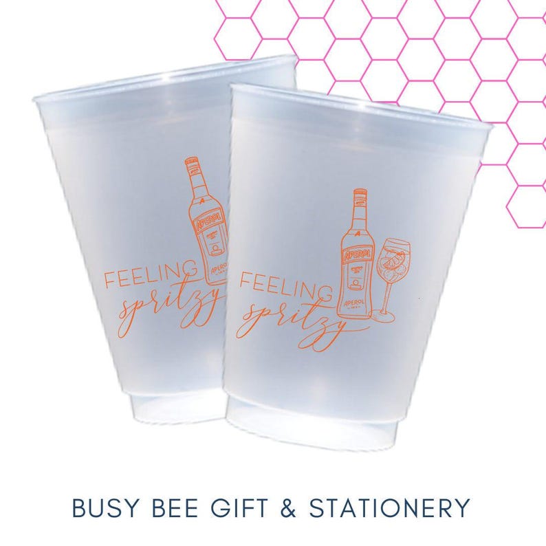 Feeling Spritzy Shatterproof Frost Flex Cups 16 oz set of 6 image 1