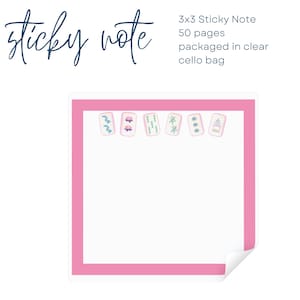 Bam Let's Mahj | Mahjong Sticky Notes 3×3 inches