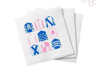 Derby Jockey Cocktail Napkins | Set of 10