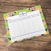 Monogrammed/personalized Weekly Desk Calendar 2 Sizes - Etsy