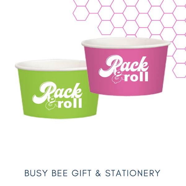 Rack and Roll Treat/Snack cups - 12 in a set , 6 each color Mahjong