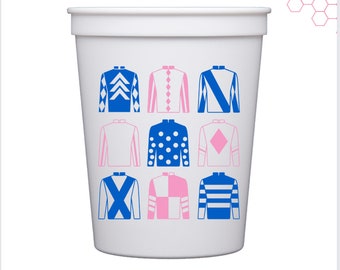 Derby Silk Pink and Blue Stadium Cup