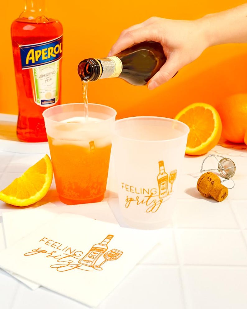 Feeling Spritzy Shatterproof Frost Flex Cups 16 oz set of 6 image 2