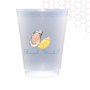 Shuck Yeah! Oyster Roast Shatterproof Frost Flex Cups | Set of 6 image 1