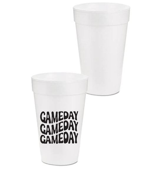 Gameday Foam Cups 16 Oz Set of 10 