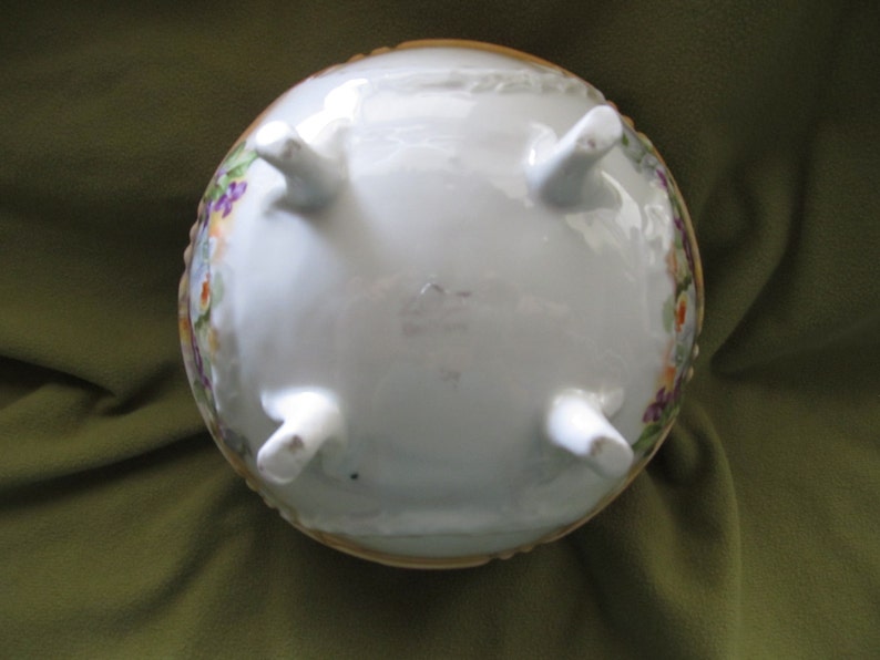 Stunning IPF Germany footed china candy dish/ serving dish/ Etsy