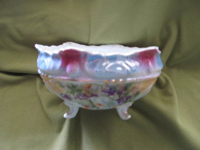 Stunning IPF Germany footed china candy dish/ serving dish/ Etsy