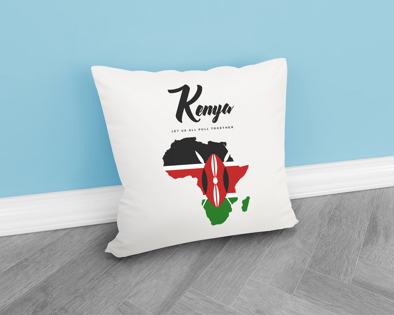 Kenya Pillow African Pillow Polyester Pillow with Kenya Etsy