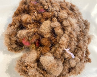 Hand spun wool art yarn (llama/alpaca)