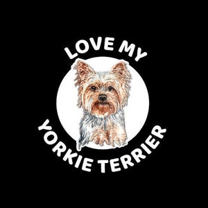 Love my Yorkie Terrier Window Decal image 1