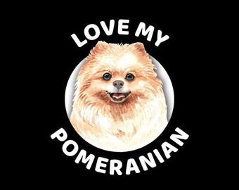 Love my Pomeranian - Window Decal