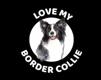 Love my Border Collie - Window Decal