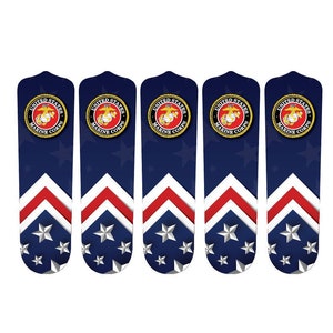 US Marines Patriotic American Flag Ceiling Fan Blades