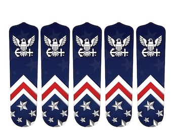 US Navy Patriotic American Flag Ceiling Fan Blades