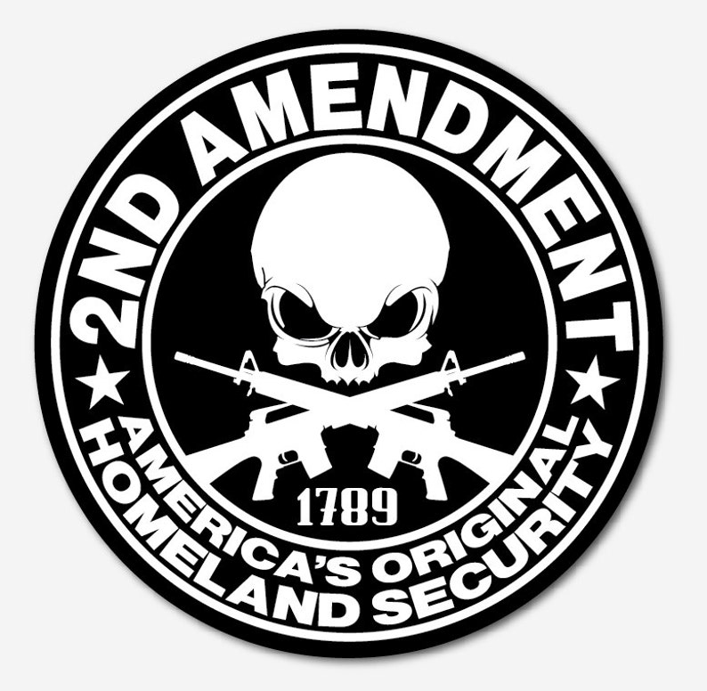 2nd Amendment Sticker Guns Decal Vinyl 2nd Amendment Car | Etsy