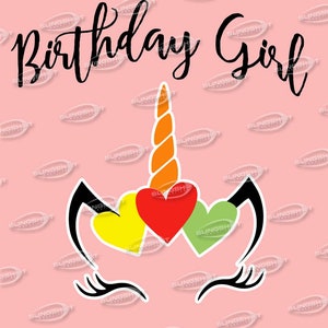 Vector Birthday Girl Shirt Cut File SVG, AI, Vector File
