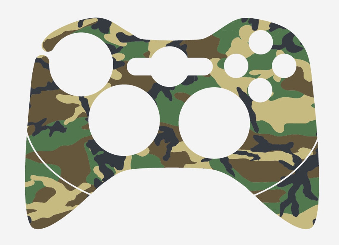 Camo Xbox 360 Controller Skin Etsy