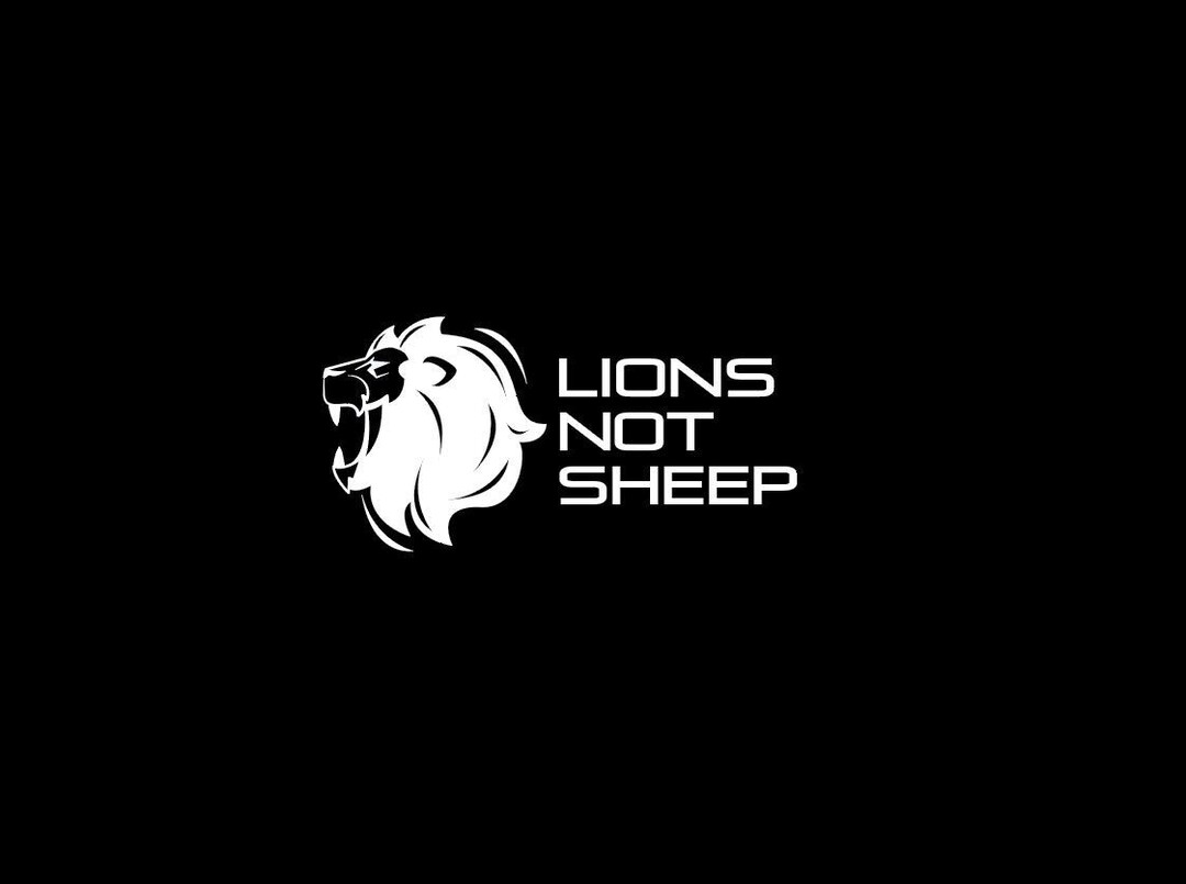 Lions Not Sheep Decal Etsy