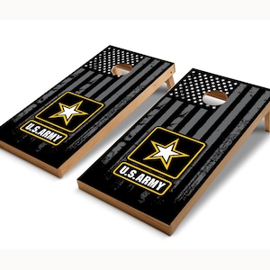 Envolturas de la Junta de Cornhole de la Bandera Americana del Ejército