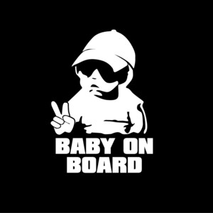 Baby on Board Peace Sticker