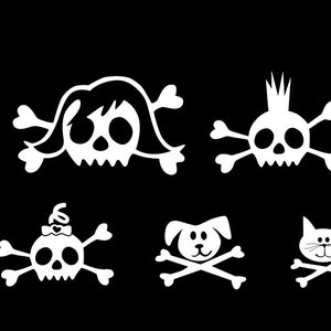 Skull Family Car Stickers image 1