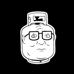 Hank Propane Sticker