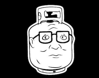 Hank Propane Sticker