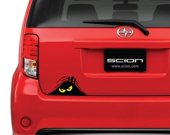 Peeking Monster with Yellow Eyes - Car Sticker