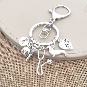 Vet Tech, Vet Nurse, Vet Tech Gifts, Vet Nurse Gifts, Veterinary Surgeon, Vet Tech Keychain, Vet Nurse Keyring, Veterinary Gifts, Animal