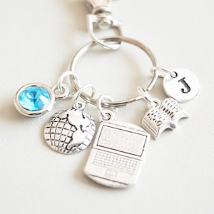 Regalo per Blogger, Portachiavi Blogger, Portachiavi Blogger, Regalo per Blogger, Social Media, Internet, Scrittore, Blog, Giornalista, Laptop, Regalo per Blogger,