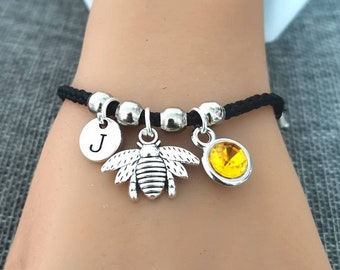 Bee Bracelet,Bee Bracelet Women , Bee Gift, Bee Jewellery, Bee Gifts for Her, Bee Friendship, Personalised Bee, Honey Bee, Gift for Her