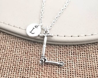 Scooter Necklace, Scooter Jewelry, Scooter Gift, Scooter Charm, Unique Gifts, Skater, Kids Scooter, Moped, Motorbike,Chidlren scooter,Friend