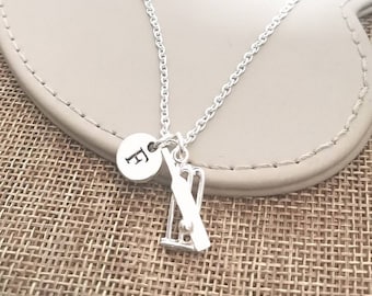 Cricket Necklace, Cricketer Necklace, Cricket Player Gift, Cricket Jewelry, Cricketer Jewelry, Cricket Charm, Cricketer Gift, Cricket Bat