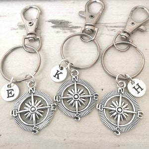 3 Best Friends, Three Best friends keychain, 3 Piece Best friend Gifts, Set of 3 keychains, 3 BFF keying,Bff, Best friend gifts, compass