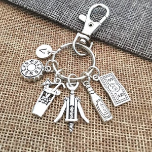 Bartender Gift,  Barman Gift,  Bartender Keychain, Bartender Keyring, Barmaid, Mixologist, Barkeeper, Bar, Pub, Drinking, Server, Waitress
