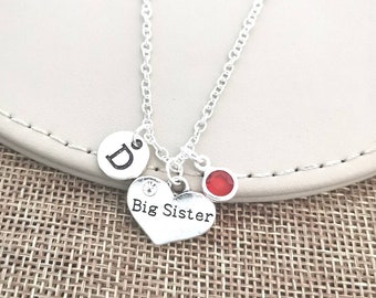 Big sister necklace, big sister gift, sister necklace, big sister, sister gifts, necklaces for sister, big sis necklace, necklace for girl