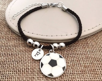 Bracciale da calcio, regalo di calcio per lui, Football Mad, braccialetto da calcio, calciatore, calciatore, mamma calciatrice, squadra di calcio, allenatore