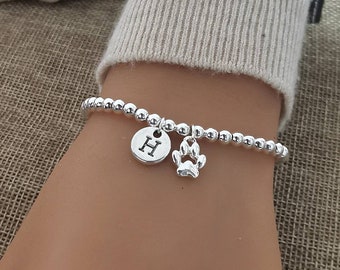 Hundearmband, Geschenke für den Verlust von Haustieren, Armband für Hundepfoten, Anhänger für Hunde, Pfotenarmband, Geschenk für den Verlust von Hunden, Geschenke für Hunde, Armband für den Verlust von Haustieren, Schmuck mit Pfotenabdruck