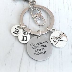 Couple keyring, Best Friends keychain, Friendship keychain, BFF keychain, BFF Keyring, Pinky promise, best friend gift, best friend